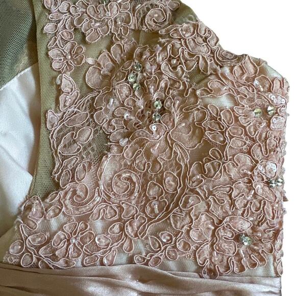 Sherri Hill Pink Blush Tulle Dress Prom Homecoming Pageant Size 4 Beaded Short - Picture 8 of 10